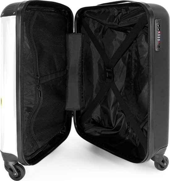 NoBoringSuitcases.com® - Valise cabine enfant Aéroplane - Bleu - Enfants - Garçons - Bagage à main - Valise de voyage - Valise chariot - Valises 55x40x20 cm - 55x35x25 cm