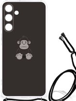 Smartphone hoesje Geschikt voor Samsung Galaxy A25 Hoesje Bumper met transparante rand Gorilla