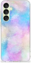 Telefoon Hoesje Geschikt voor Samsung Galaxy A35 Silicone Back Case Watercolor Light