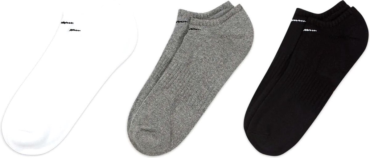 Nike Everyday Cushion No-Show Sokken Unisex Wit