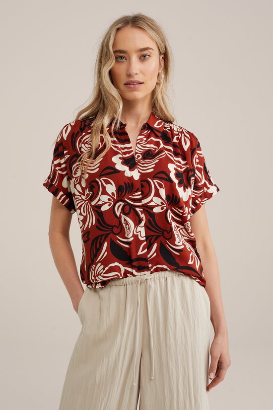 WE Fashion Dames blouse met dessin