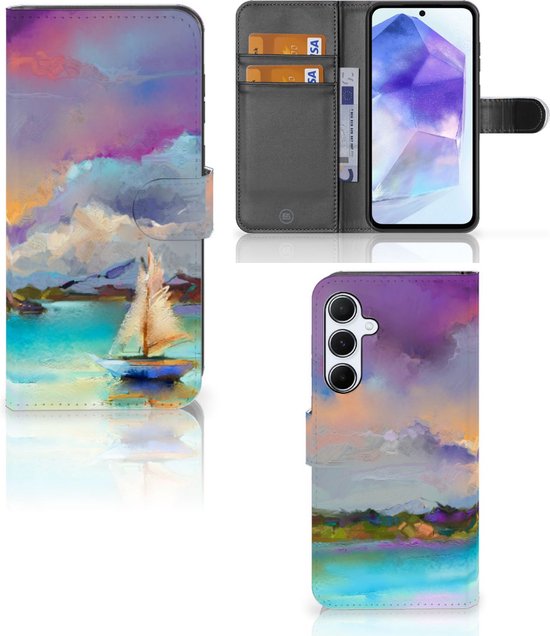 Smartphone Hoesje Geschikt voor Samsung Galaxy A55 Case ontwerpen Boat