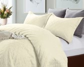 Sleep Wave - Bedsprei 2 persoons - 260x250cm + 2 kussenslopen 60x70cm - Creme
