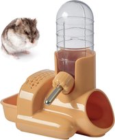 Hamster-waterfles, 3-in-1 vrijstaande automatische waterdispenser (oranje)