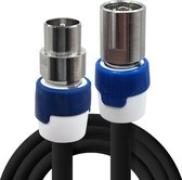 Coax kabel op de hand gemaakt - 20 meter - Zwart - IEC 4G Proof Antennekabel - Male rechte en Female rechte pluggen - lengte van 0.5 tot 30 meter