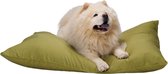 maxxpro Hondenmand - Hondenkussen 120 x 80 cm - Hondenbed - Kussen Hond met Rits - Polyester en Microvezel - Groen