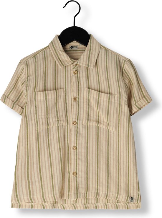 DAILY7 Shirt Shortsleeve Stripe Jongens - Vrijetijds blouse - Zand