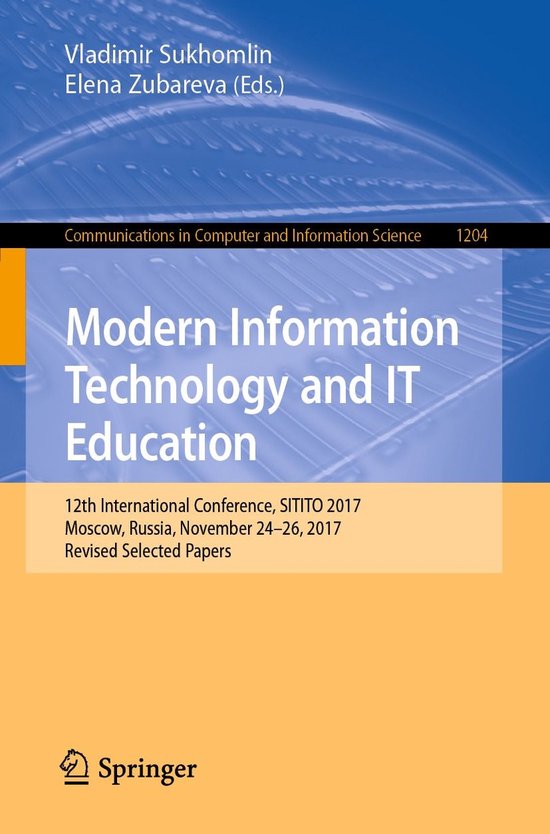 Springer Nature Proceedings Computer Science - Modern Inform ... - cover