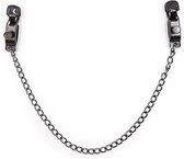 OHMAMA FETISH - METAL CLAMPS WITH BLACK CHAIN