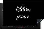 KitchenYeah® Inductie beschermer 90x60 cm - Quotes - Kitchen Prince - Mannen - Inductiebeschermer - Inductie Kookplaat - Kookplaataccessoires - Afdekplaat voor kookplaat - Inductiebeschermer - Inductiemat - Inductieplaat mat