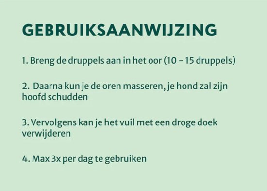 Oorreiniger voor Honden - Oordruppels - Diepe Reiniging & Bescherming tegen ongemakken - 100 ml - 100% Natuurlijk & Veilig - Oorverzorging - Vermindert Oorjeuk, Roodheid, Overmatig Oorsmeer, Uitvloeiing