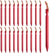 20 Aluminium Diamond Bush Floor Nails with Drawstring 18 cm Garden Hooks - Pack of 20 Camping Sand Pegs