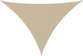 vidaXL - Zonnescherm - driehoekig - 3x4x5 - m - oxford - stof - beige