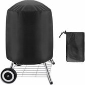 Waterproof BBQ Cover for Vertical Barrel Smoker - Outdoor BBQ Protection - 210D Oxford Fabric - Anti-UV and Windproof - 58 x 77 cm