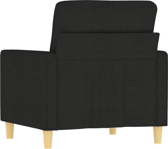 Fauteuil 60 cm stof zwart