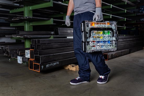 L-BOXX® 136 L-BOXX Sortimo zwart leeg 3 stuks gereedschapskoffer transportbox zwart