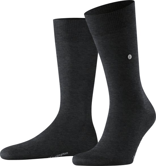 Burlington Lord one-size Organisch Katoen sokken heren grijs - Maat 40-46
