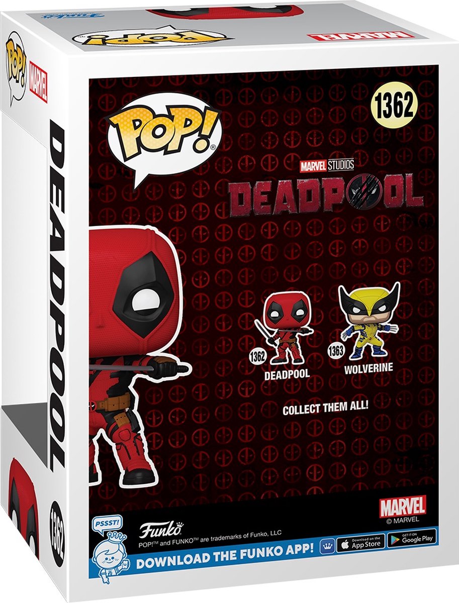 Pop Marvel: Deadpool 3 - Deadpool Funko Pop #1362 — afbeelding 5