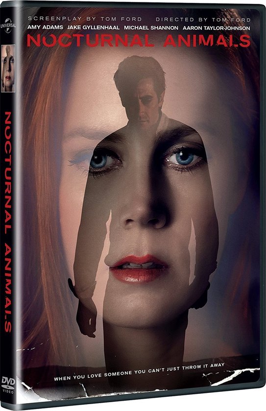 DVD cover 'Nocturnal Animals' met hoofdrolspelers en titel.