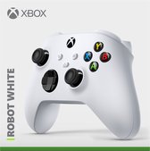 Manette sans fil Xbox Robot White pour Xbox Series X|S, Xbox One, Windows 10 et Mobile