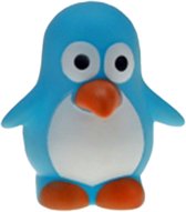 Rubber badeendjes/pinguins - 6x stuks - badkamer fun artikelen - size 6 cm - kunststof - blauw/roze - 3x per kleur