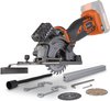Dual Power accu mini invalzaag POWDP25400 - 20V gereedschap, Ø89mm - zonder accu en lader - met 6 acc.
