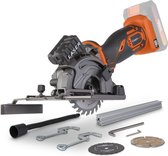 Dual Power accu mini invalzaag POWDP25400 - 20V gereedschap, Ø89mm - zonder accu en lader - met 6 acc.