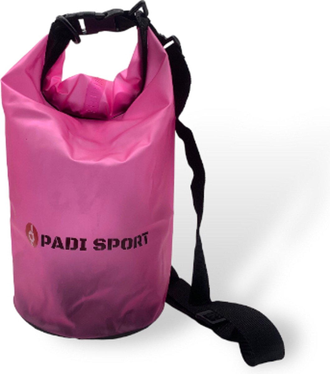 Padisport - drybag 10 liter - waterdichte tas zwemmen - zeiltas - plunjezak - waterdicht telefoonzakje - Waterdichte Tas - Waterdichte Zak - drybag - 10 liter - roze