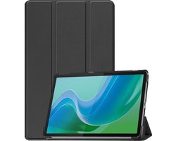 Hoesje Geschikt voor Lenovo Tab M11 (11 inch) - Dun & Stevig - Trifold Bookcase - Hard Cover - Hardcover Book Case - Tablet Hoes - Zwart