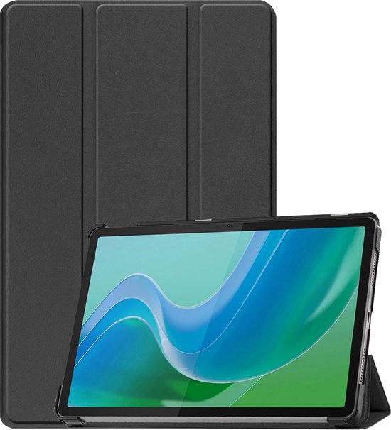 Étui adapté pour Lenovo Tab M11 Cover Case Tablet Case Tri-Fold - Étui adapté pour Lenovo Tab M11 (11 pouces) Case Hard Cover Bookcase Cover - Zwart