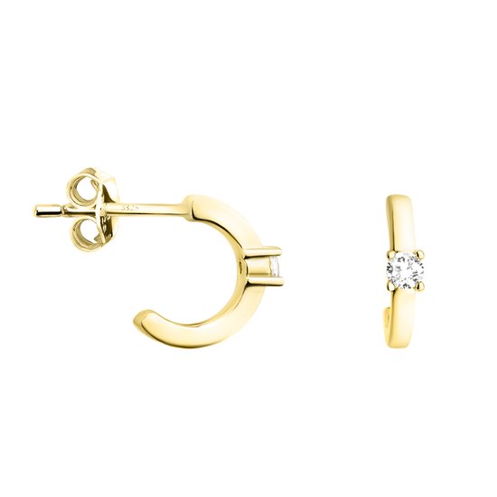 SOFIA MILANI - Dames Oorbellen 925 Zilver - Met zirkoniasteentjes - Zeester Stud Oorbel - E0575