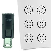 CombiCraft Stempel Smiley Content 10mm rond - zwarte inkt