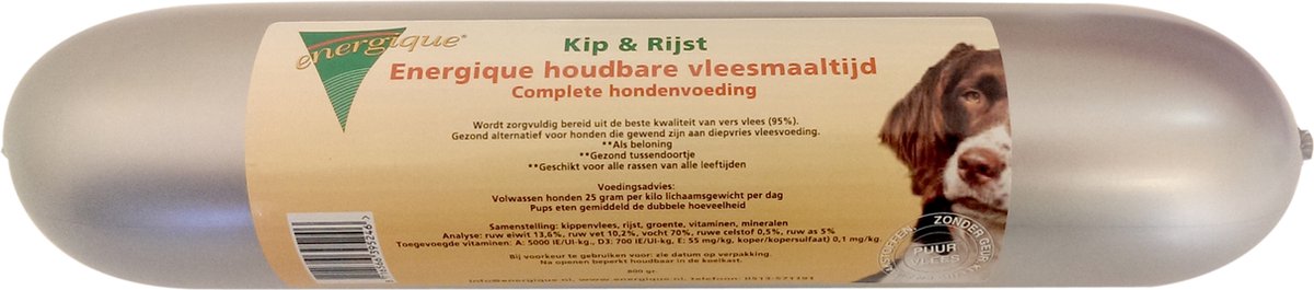 Energique Energique Houdbare Vleesmaaltijd Kip/Rijst - 800 GR (12 stuks)