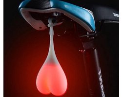 CHPN - Bikeballs - Fietsverlichting - Grappige fietsverlichting - Fietslampjes - Bike Balls - Rood Achterlicht - Bal verlichting - Cadeau - Grapje