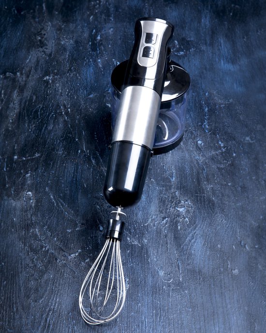 Gastronoma Staafmixer set - 1000W - Hakmolen Garde en Maatbeker - 18210001 - Zwart RVS van Gastronoma — afbeelding 5