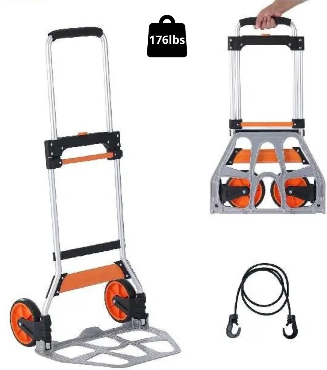 Livano Trolley Dolly Steekwagen Transportkar Plateauwagen Extreem Sterk