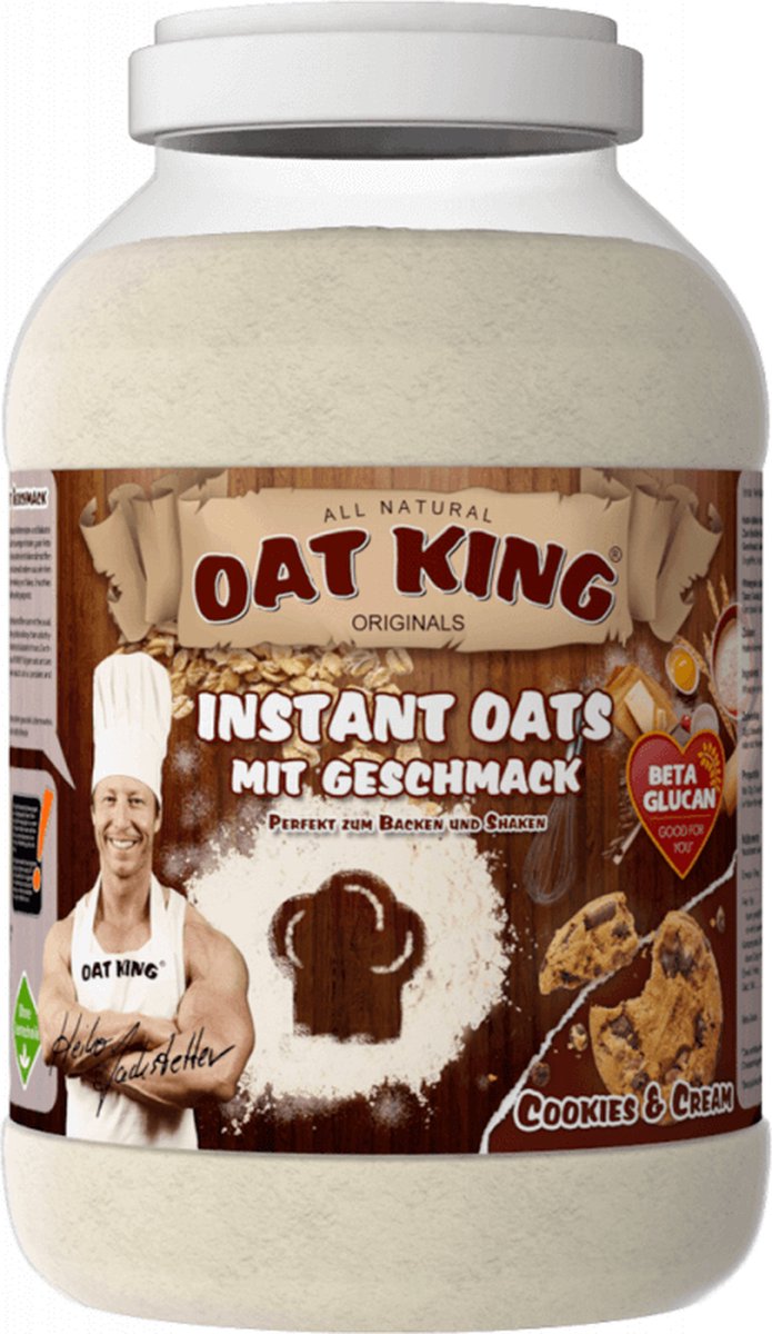 LSP Oat King Instant Flavoured Oats (4000g) Cookies and Cream - Functionele voeding - Supervoeding