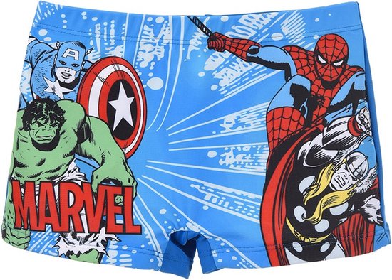 Marvel Avengers Zwemboxer / Zwembroek - blauw - Maat 134/140