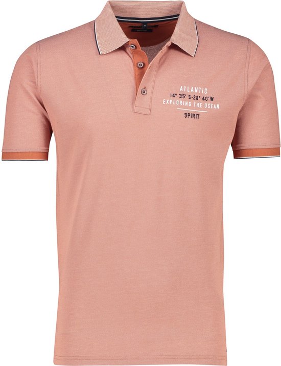 CASA MODA comfort fit heren polo - oranje - Maat: 6XL