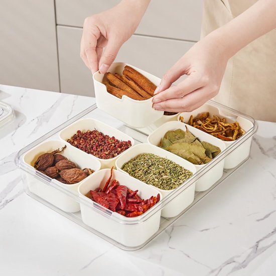 Set de bols à trempette avec plateau, bols à snack et bols à trempette avec couvercle, assiettes à snack avec compartiments, boîte de rangement, bol de service à antipasti, bols à snack et bols à trempette avec couvercle