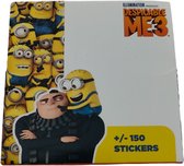 Minion - Despicable Me 3 - stickers - Rol 150 stuks- Afmeting: +- 3 x 2 cm.