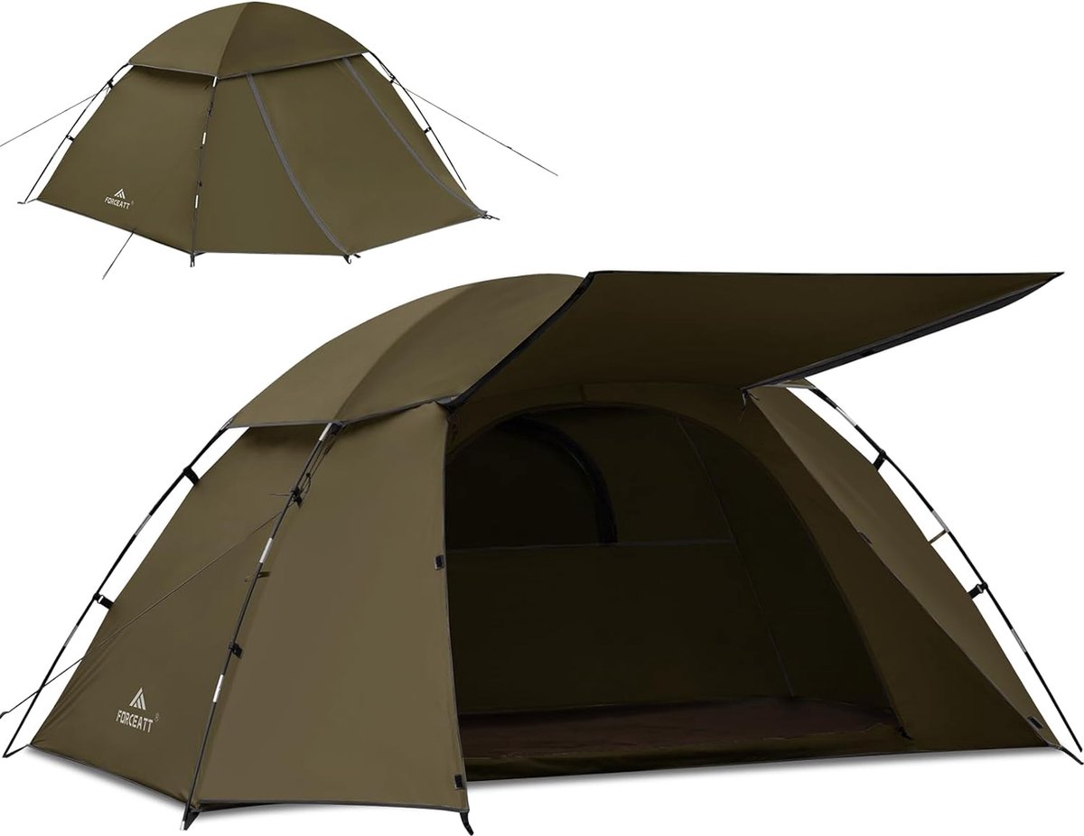 Tent voor 1-2 personen, ultralicht, waterdicht, PU3000 mm, campingtent, kleine verpakkingsgrootte, tent voor outdoor en camping