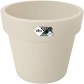 Elho Green Basics Top Planter 30 - Bloempot voor Buiten - Ø 29.5 x H 25.2 cm - Katoen Wit