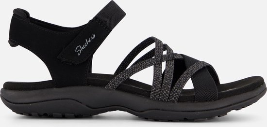 Skechers REGGAE SLIM - MEADOW GRAZER Dames Sandalen - Zwart
