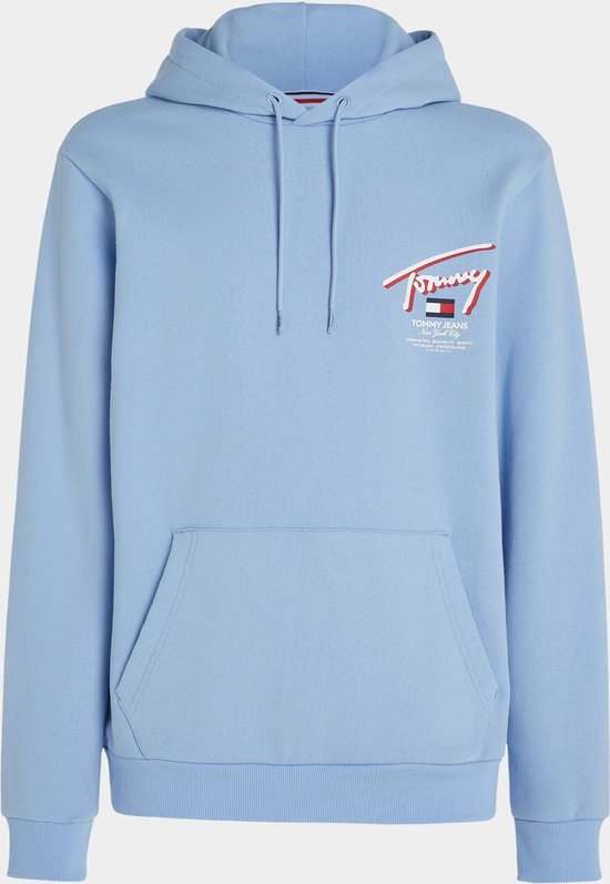 Tommy Jeans Sweater Blauw Reg 3D Street SJ DM0DM18647/C3S