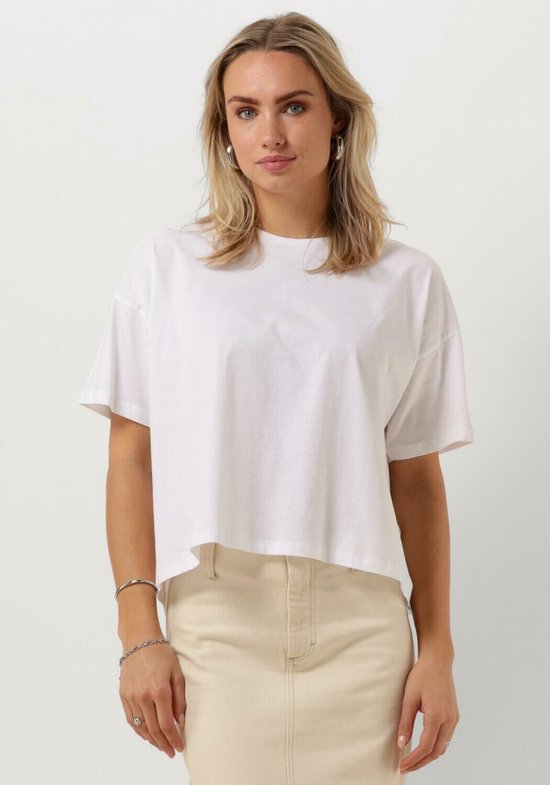 MSCH Copenhagen Mschairin Logan Tee Tops & T-shirts Dames - Shirt - Ecru - Maat S/M