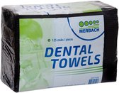 Merbach dental towel zwart- 20 x 500 stuks voordeelverpakking