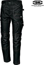 Pantalon de travail SIR SAFETY GEMINI Zwart - Pantalon de travail renforcé en Cordura® avec poches pratiques multifonctions
