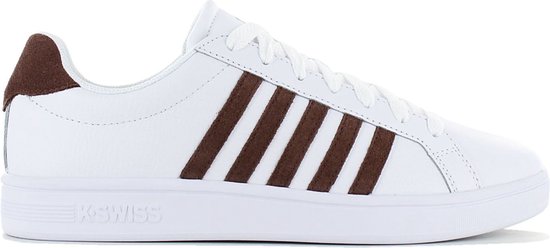 K-Swiss Classic Court Tiebreak Leather - Heren Schoenen Trainers Wit 07011-936 - Maat EU 40