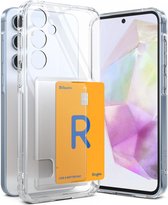 Ringke Fusion Card | Hoesje Geschikt voor Samsung Galaxy A35 | Back Cover met Kaarthouder voor Pasjes | Transparant